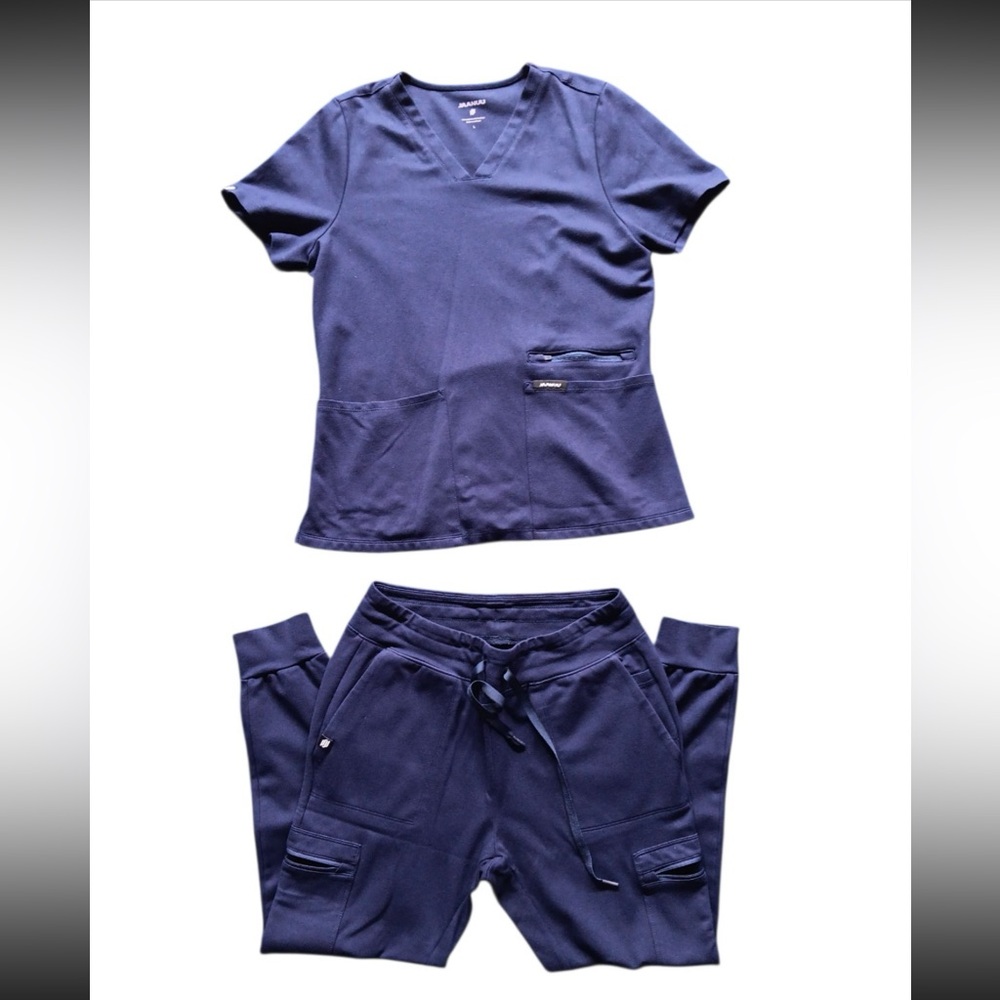 Women's Navy Jaanuu Scrub Set